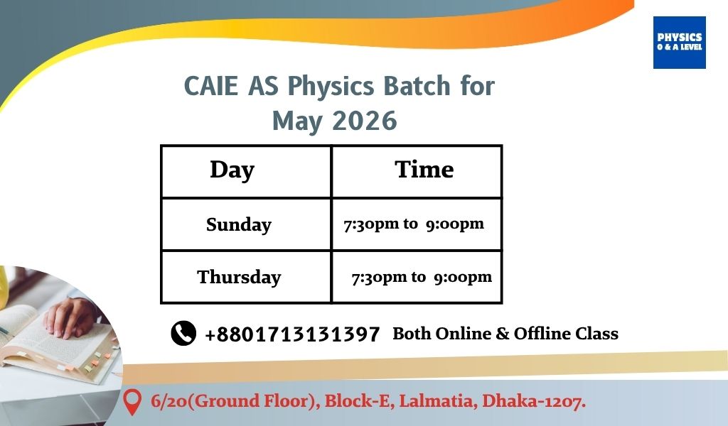 CAIE AS Physics May 2026